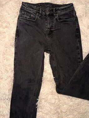 Black High-Rise Slim Jeans